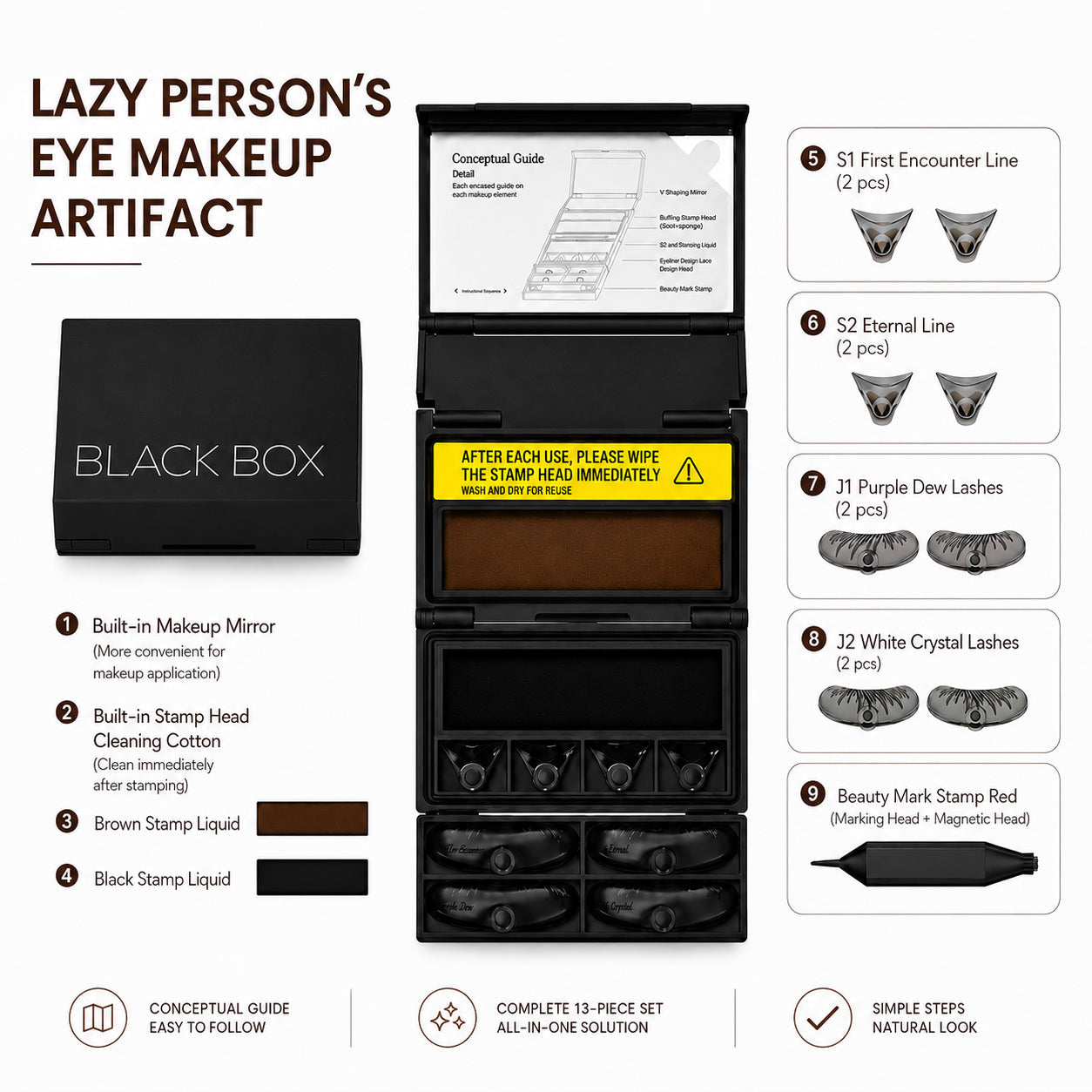 BLACK BOX 3-in-1 Lower Lash & Eyeliner Stamp Kit