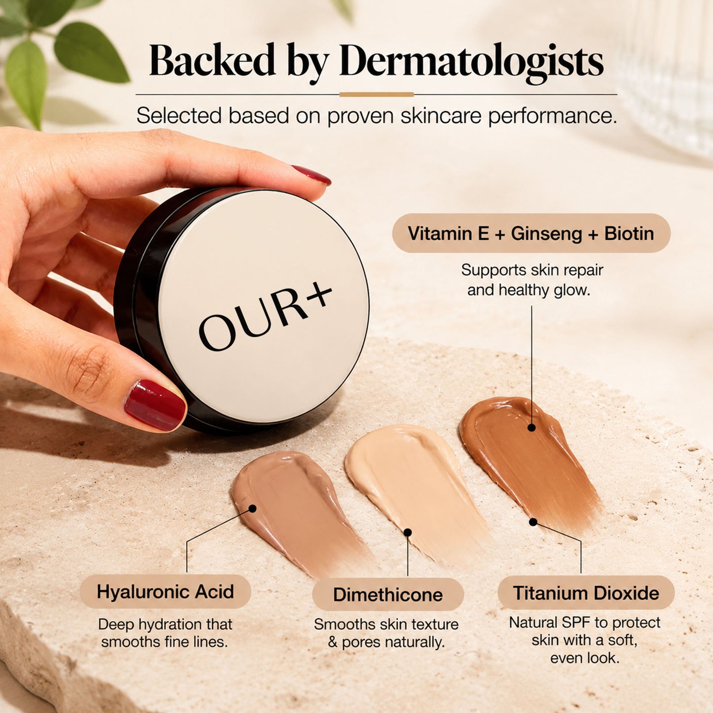 OUR+ Glow Foundation Cushion