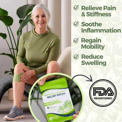 OUR+™️ - Natural Knee Pain Patches.