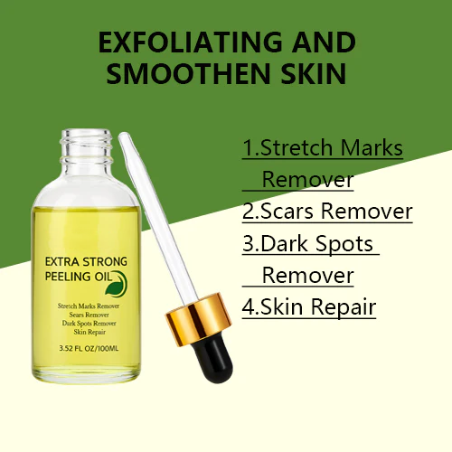 OUR+ Yellow Peeling Oil: Gentle Body Hyperpigmentation Treatment | Fade Dark Spots in 2 Weeks