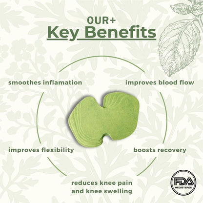 OUR+™️ - Natural Knee Pain Patches.