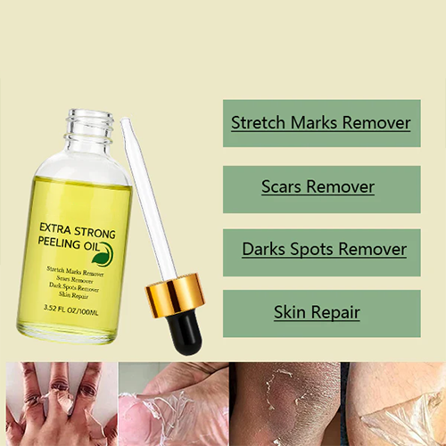OUR+ Yellow Peeling Oil: Gentle Body Hyperpigmentation Treatment | Fade Dark Spots in 2 Weeks