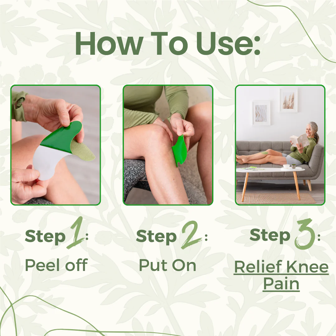 OUR+™️ - Natural Knee Pain Patches.