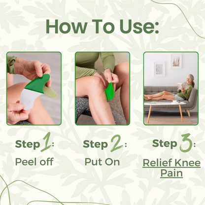 OUR+™️ - Natural Knee Pain Patches.