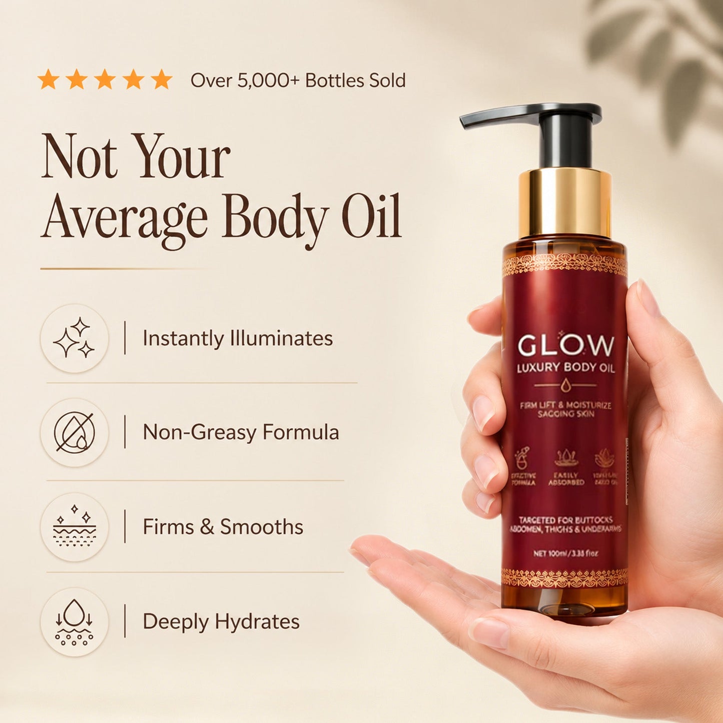 OUR+ Glow Body Oil 100ml