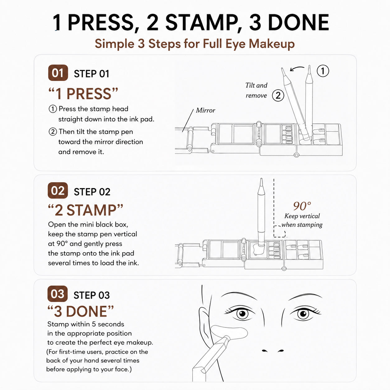 BLACK BOX 3-in-1 Lower Lash & Eyeliner Stamp Kit