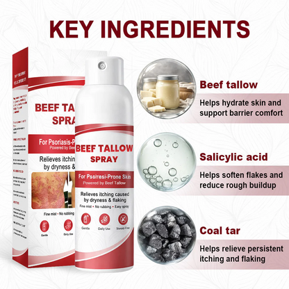 OUR+™ Beef Tallow Spray for Itchy, Flaky Psoriasis Skin