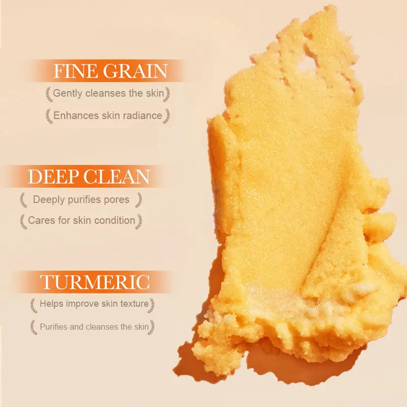Turmeric Nourishing Scrub – Infused with natural turmeric extract and moisturizing ingredients