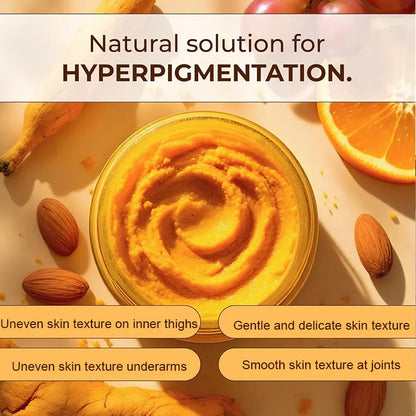 Turmeric Nourishing Scrub – Infused with natural turmeric extract and moisturizing ingredients
