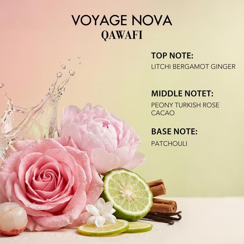 Voyage Nova | Rosey Fruity Floral | Extrait De Parfum  | Long Lasting Luxury Fragrance