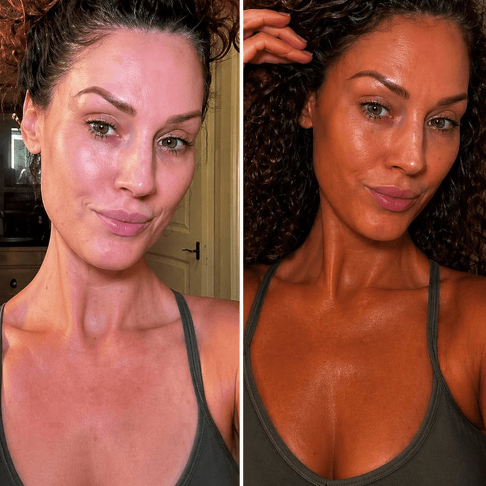 Noa K. tanning result