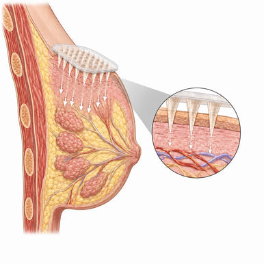 Dissolving microneedle patch creates temporary microchannels