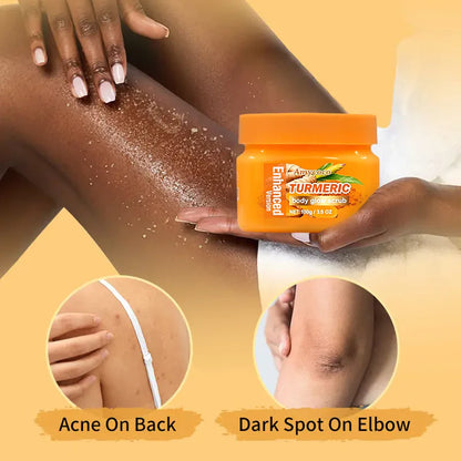 Turmeric Nourishing Scrub – Infused with natural turmeric extract and moisturizing ingredients