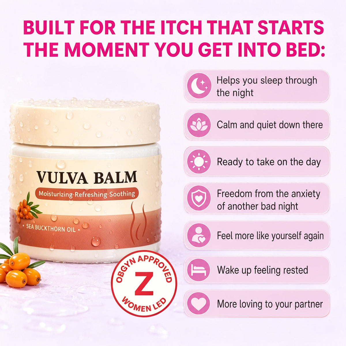 Tryourplus Relief Balm — Night-Time Care for Itching, Burning & Dryness