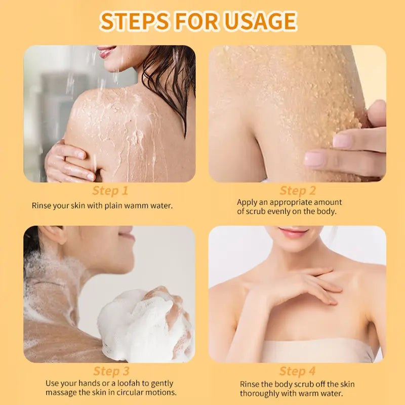 Turmeric Nourishing Scrub – Infused with natural turmeric extract and moisturizing ingredients