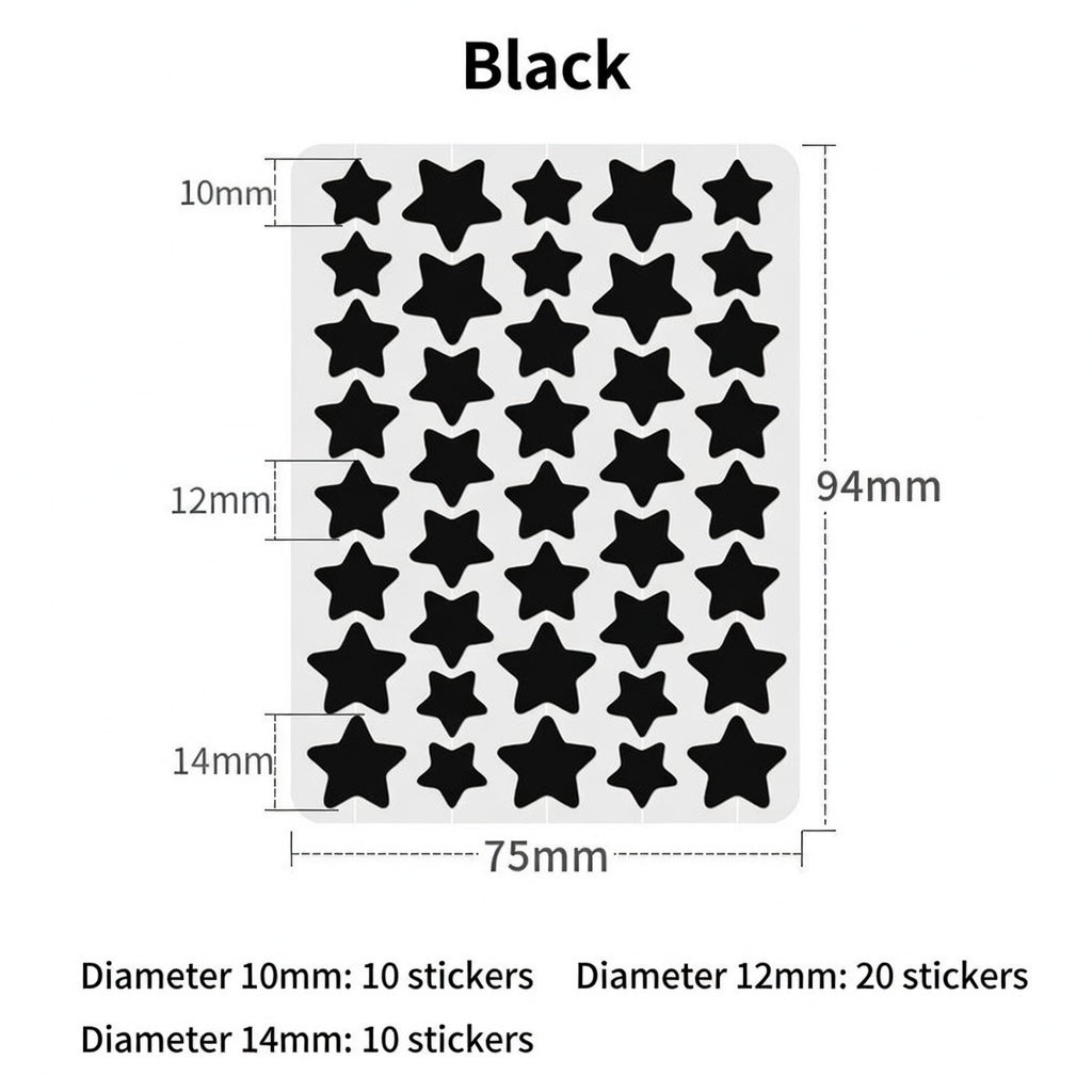 2-in-1 Microneedle & Hydrocolloid Star Patch 🌟 | Acne, Blackheads, Skin Tags & Raised Blemishes Remover 💫 | 6 Colors Pimple Patch for Face & Neck 🌸 | Invisible Star Zit Stickers ✨