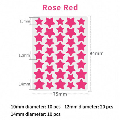 2-in-1 Microneedle & Hydrocolloid Star Patch 🌟 | Acne, Blackheads, Skin Tags & Raised Blemishes Remover 💫 | 6 Colors Pimple Patch for Face & Neck 🌸 | Invisible Star Zit Stickers ✨